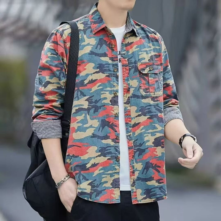 Discover the Handsome Camouflage Long Sleeve Jacket