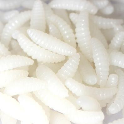 Pet Outdoor Soft Maggot Grub Fishing Lure Bait Set