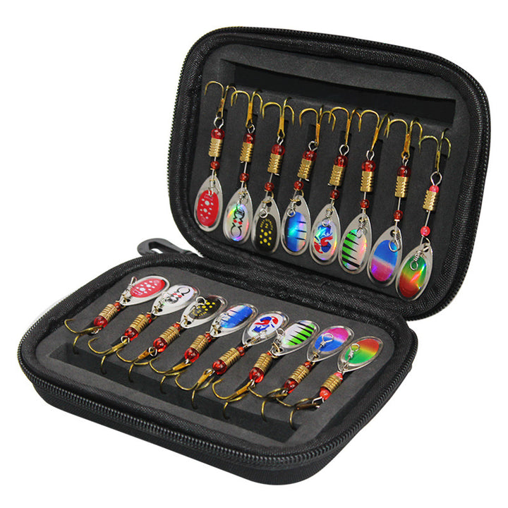Pet Outdoor Rotating Sequin Fly Hook Fishing Tackle Bag Set
