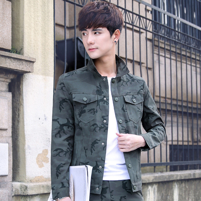 Camouflage Jacket Men's Handsome Overalls