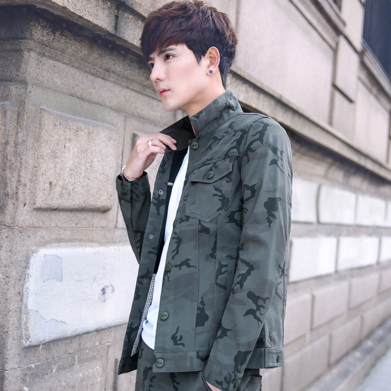 Camouflage Jacket Men's Handsome Overalls