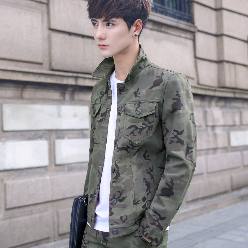 Camouflage Jacket Men's Handsome Overalls