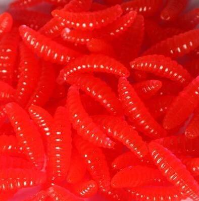 Pet Outdoor Soft Maggot Grub Fishing Lure Bait Set