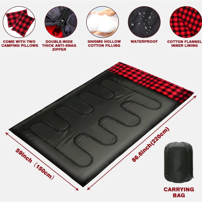 Outdoor Camping Camping Flannel Sleeping Bag
