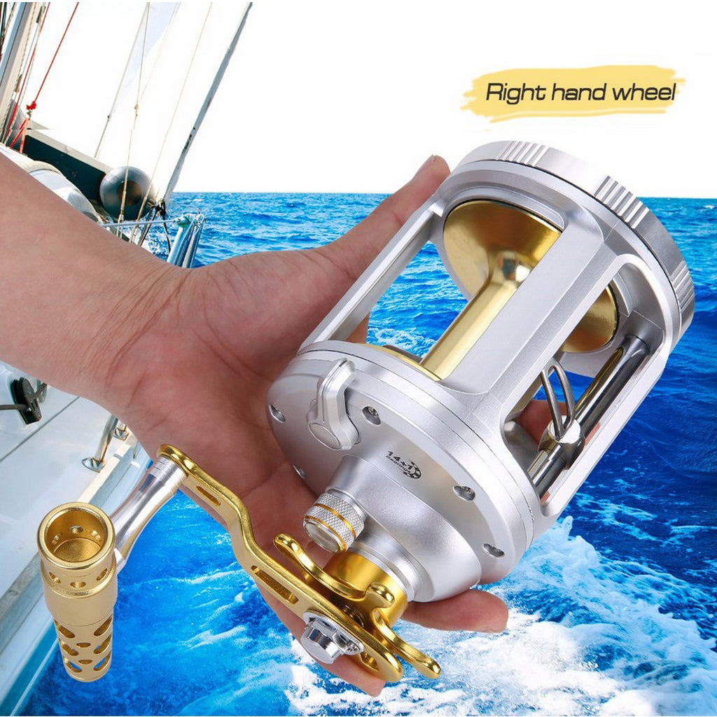 Pet Outdoor Metal Sea Fishing Drum Reel Device
