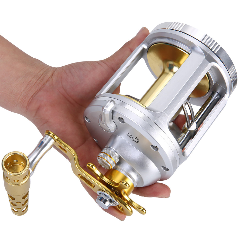 Pet Outdoor Metal Sea Fishing Drum Reel Device