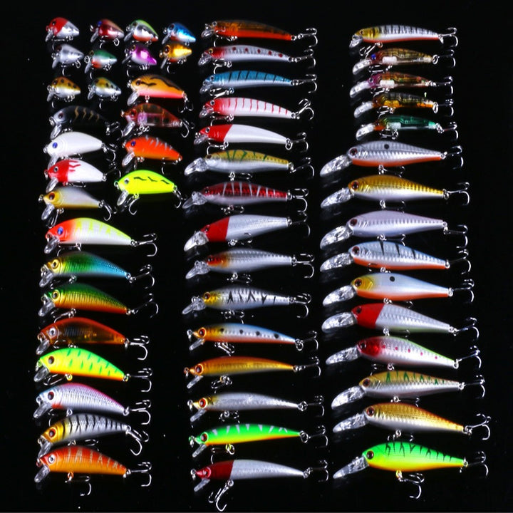 Pet Outdoor 56 Piece Fishing Lure Bait Kit Set