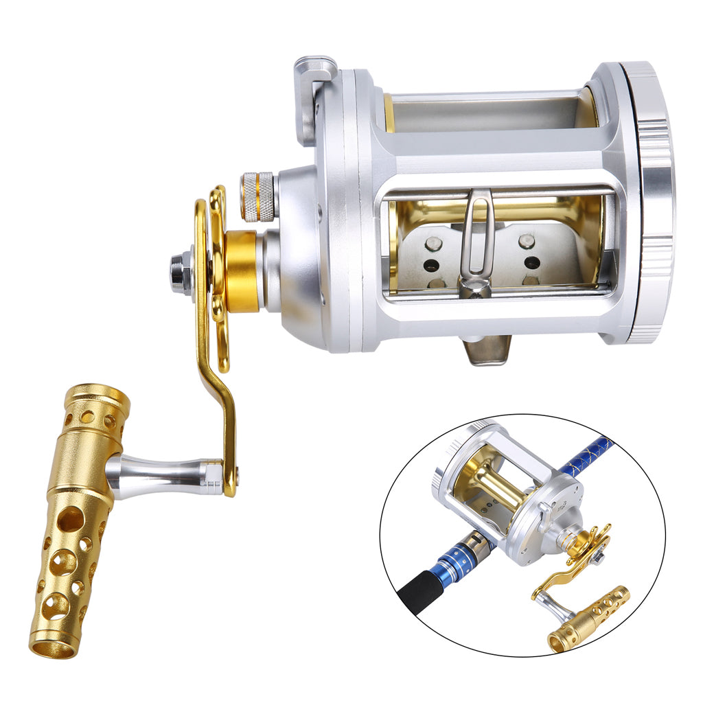 Pet Outdoor Metal Sea Fishing Drum Reel Device
