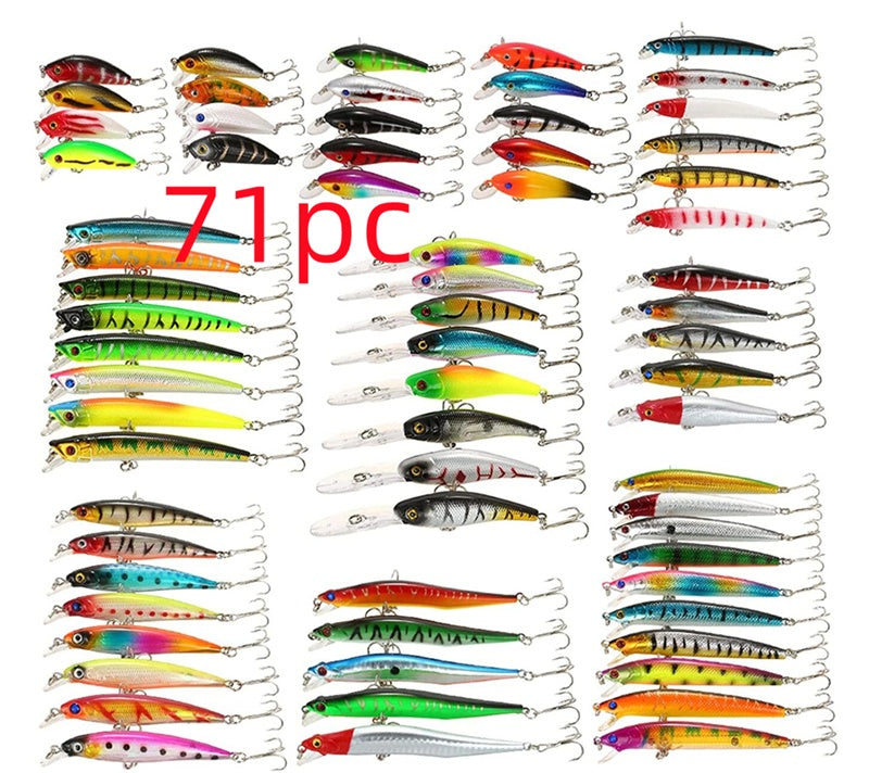 Pet Outdoor 43 Piece Portable Fishing Gear Bait Set