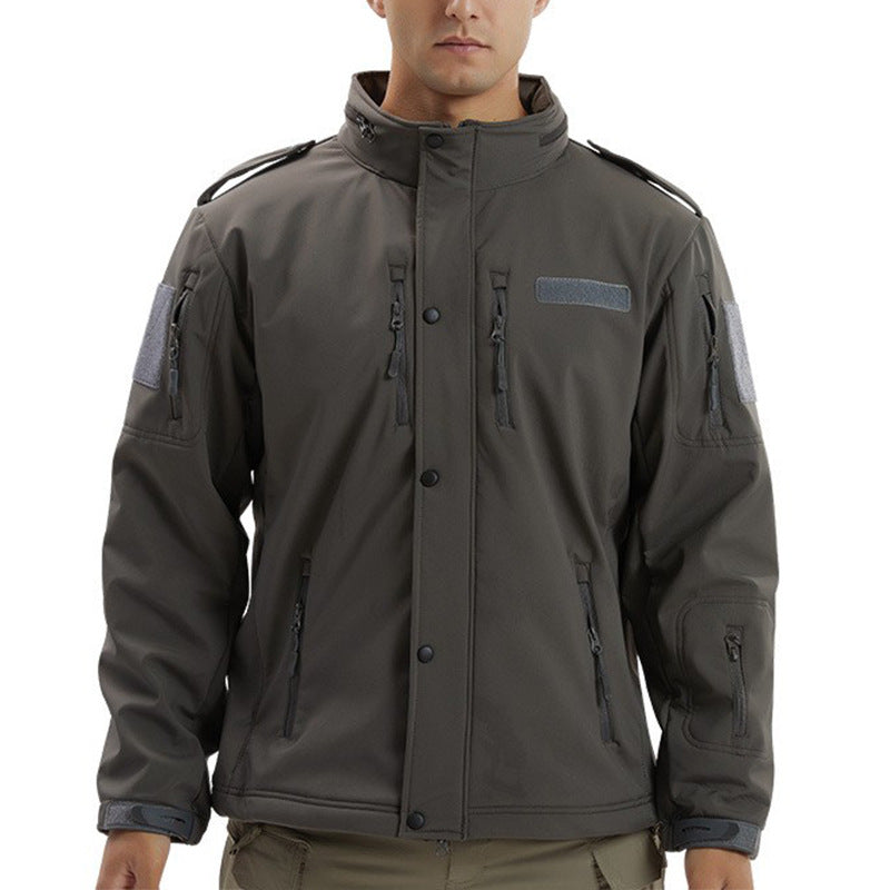 Men's Fleece Jacket Camouflage Waterproof
