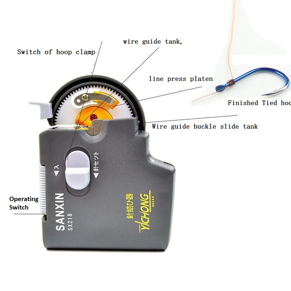 Pet Outdoor Portable Electric Fishing Hook Tier Machine Device