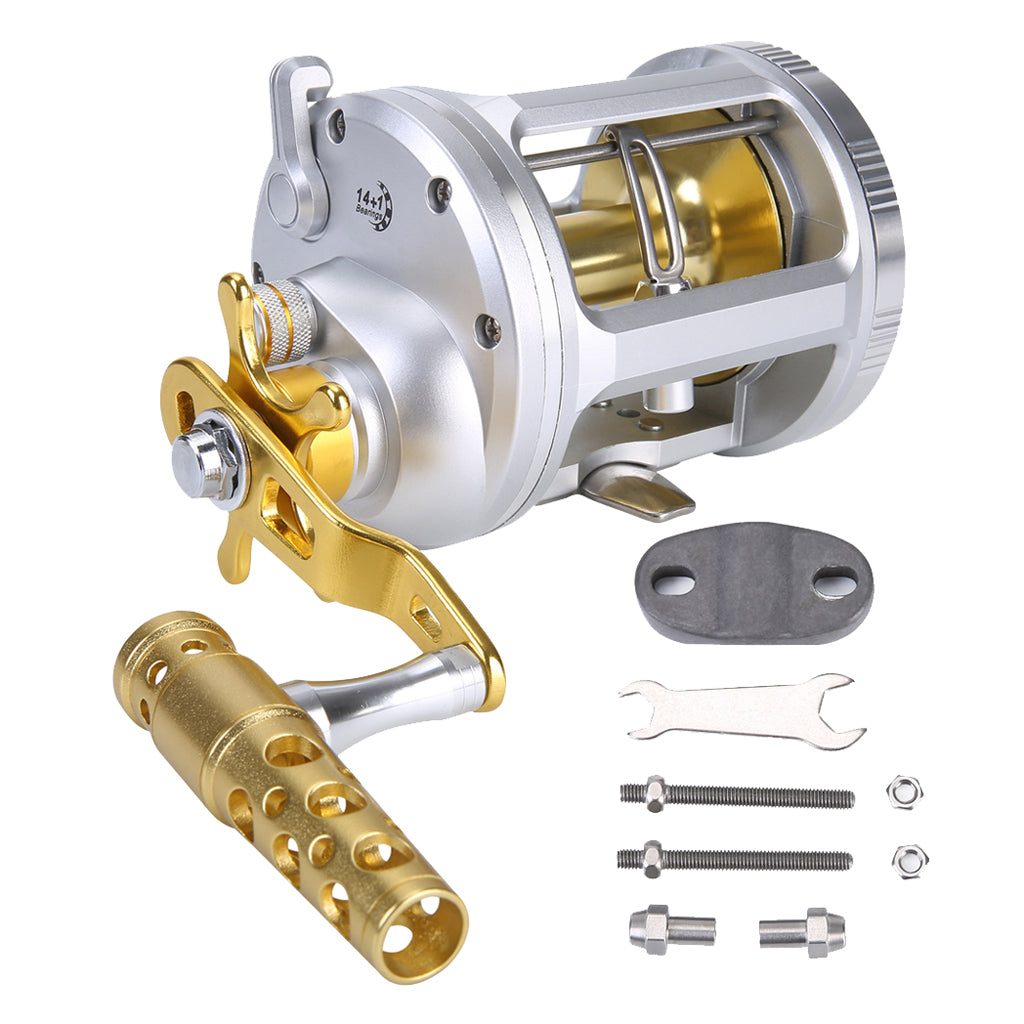 Pet Outdoor Metal Sea Fishing Drum Reel Device