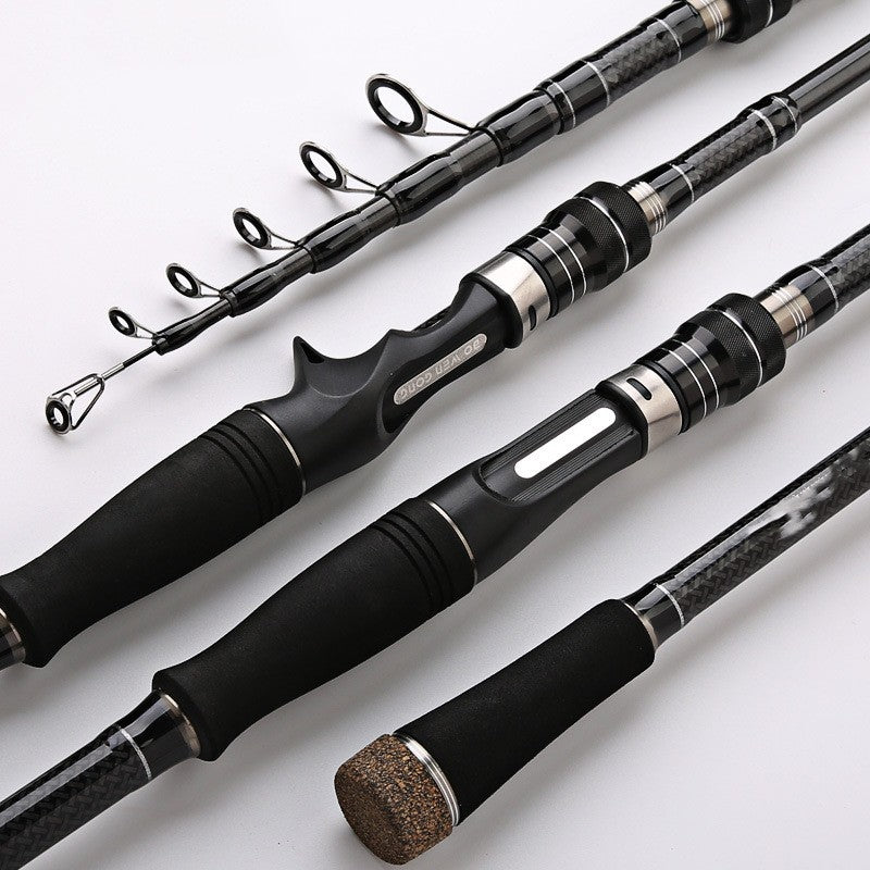 Pet Outdoor Carbon Telescopic Ultra Light Fishing Rod