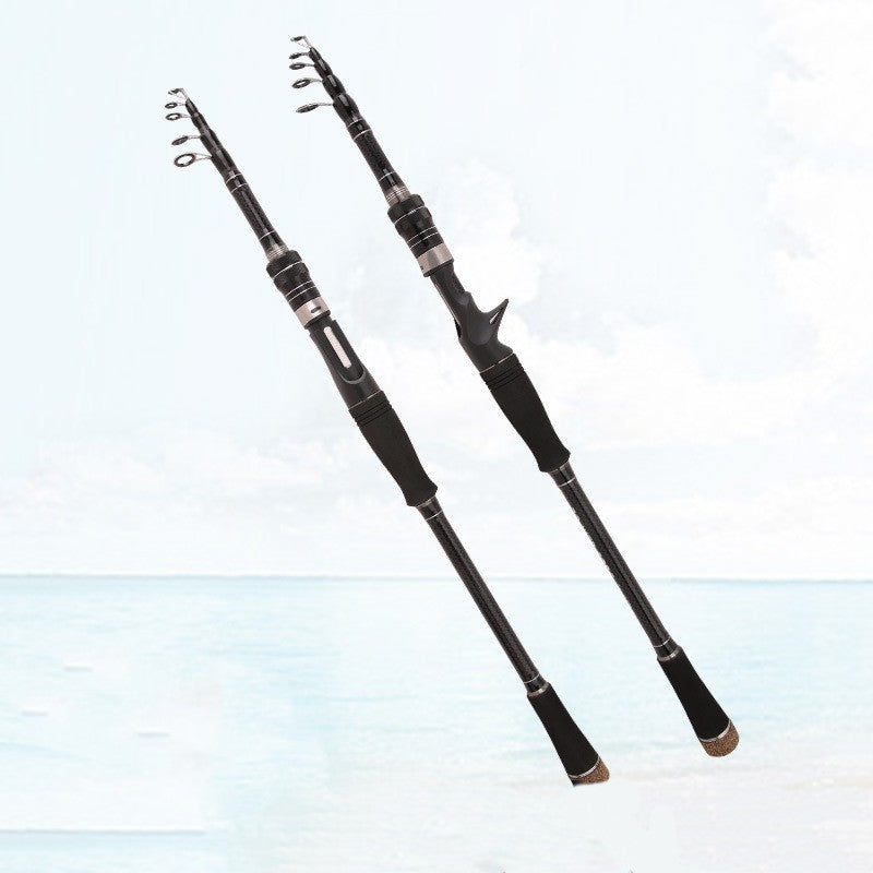 Pet Outdoor Carbon Telescopic Ultra Light Fishing Rod