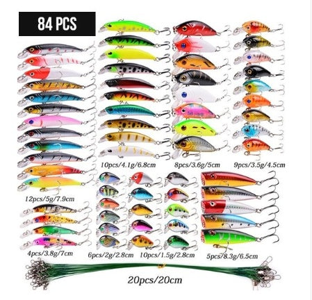 Pet Outdoor 43 Piece Portable Fishing Gear Bait Set
